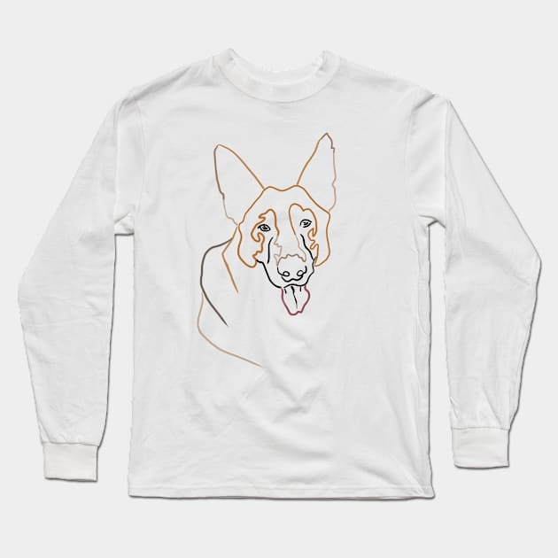 German Shepherds Long Sleeve T-Shirt by Andrea Ruiz Designs